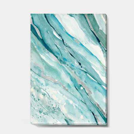 Silver Springs I Blue Green - Nautical & Coastal Canvas Art