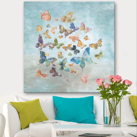 Butterflies Dancing I - Wildlife Canvas Artwork