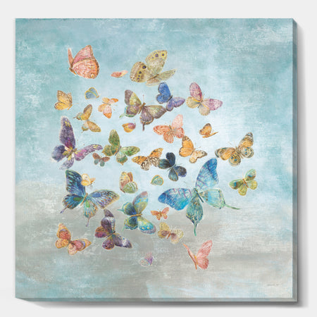 Butterflies Dancing I - Wildlife Canvas Artwork