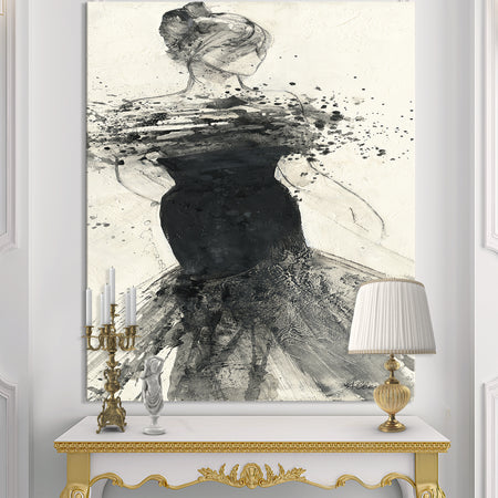 Glam Dancing I - Fashion Figures Premium Canvas Wall Art