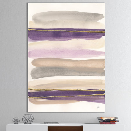 Shape of Glam Purple - Shabby Chic Gallery-wrapped Canvas
