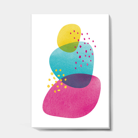 Minimal Spots Balance IV - Mid-Century Modern Canvas Artwork
