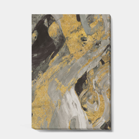 Marble Gold and Black - Modern & Contemporary Canvas Artwork