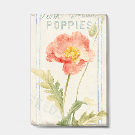 Floursack Florals IV - Cottage Canvas Artwork