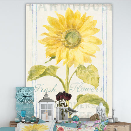 Floursack Florals II - Cottage Canvas Art