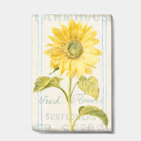 Floursack Florals II - Cottage Canvas Art