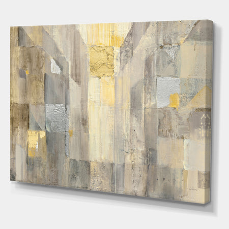 Gold Square Watercolor - Glam Canvas Artwork