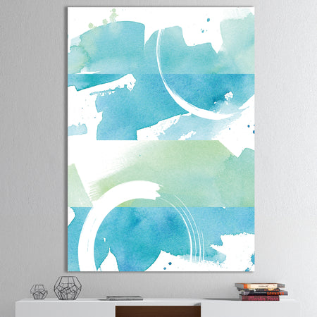 Coastal watercolors I - Transitional Gallery-wrapped Canvas