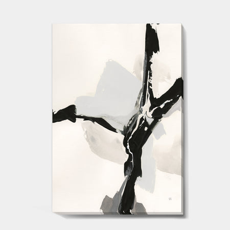 Abstract Neutral III - Mid-Century Modern Gallery-wrapped Canvas