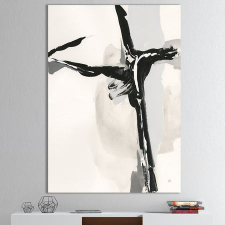 Abstract Neutral II - Mid-Century Modern Canvas Artwork