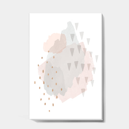 Watercolor Minimal Blush IV - Transitional Canvas Artwork
