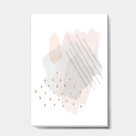 Watercolor Minimal Blush I - Transitional Canvas Art