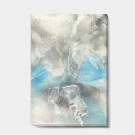 Watercolor Minimal Blue Tones I - Mid-Century Modern Canvas Art