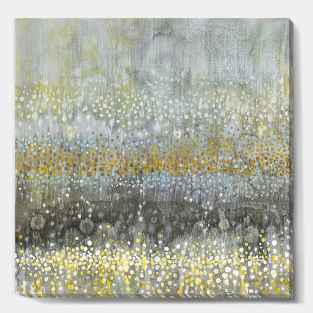 Glam Rain Abstract III - Modern & Contemporary Canvas Artwork