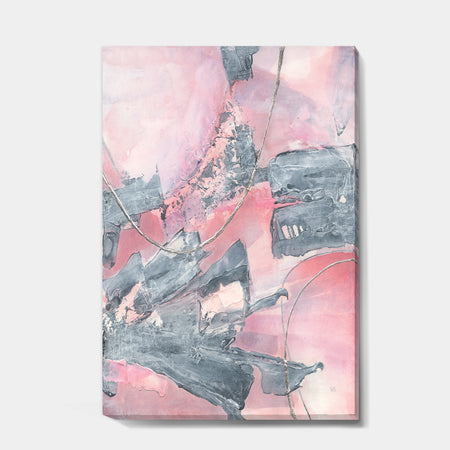Durty Shabby Pink Blush III - Shabby Chic Premium Canvas Wall Art