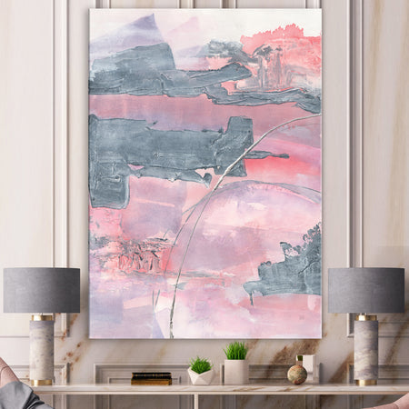 Durty Shabby Pink Blush II - Shabby Chic Gallery-wrapped Canvas