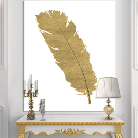Glam pure Gold Feather II - Glam Canvas Artwork