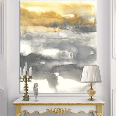 Gold Glamour Direction II - Modern & Contemporary Premium Canvas Wall Art