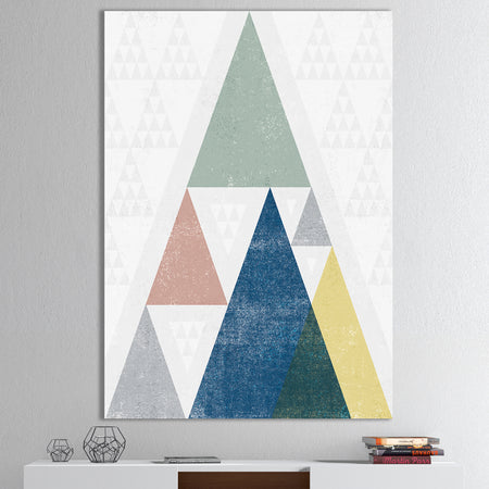 Geometrical Composition Triangles I - Modern & Transitional Canvas Art