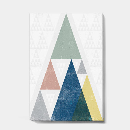 Geometrical Composition Triangles I - Modern & Transitional Canvas Art