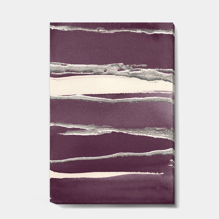 Shabby Watercolor on Purple III - Shabby Chic Premium Canvas Wall Art