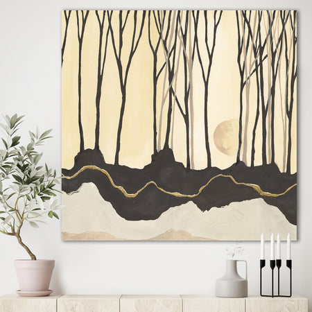 Geometric Forest - Farmhouse Premium Canvas Wall Art