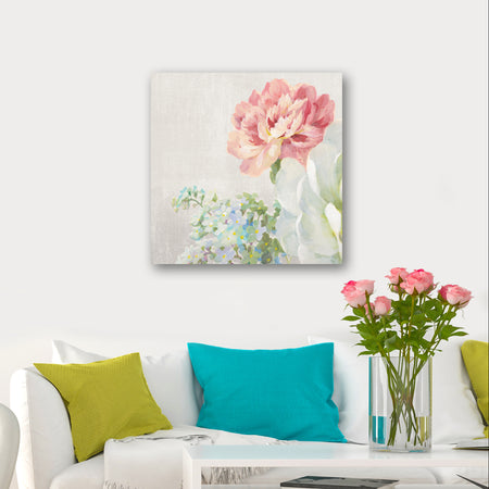 Country Flower Bouquet - Cabin & Lodge Canvas Art
