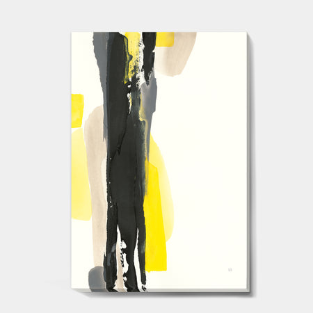 Glam Black and Yellow II - Modern & Contemporary Gallery-wrapped Canvas