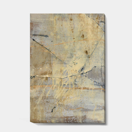 Geometric Cream Block III - Modern Glam Canvas Artwork