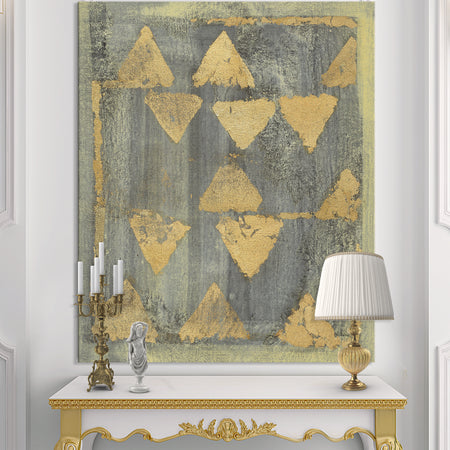 Glam Metallic Form I - Modern & Transitional Canvas Art