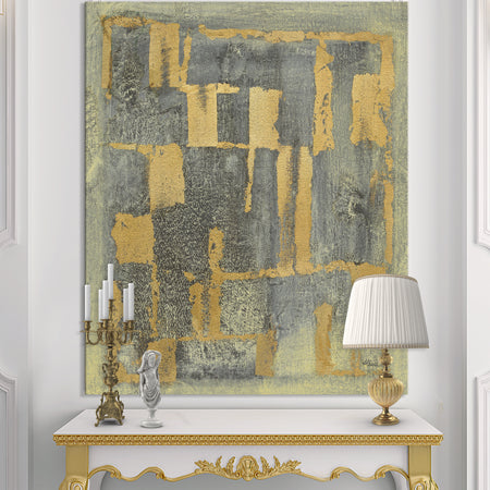 Glam Metallic Form II - Modern & Transitional Premium Canvas Wall Art
