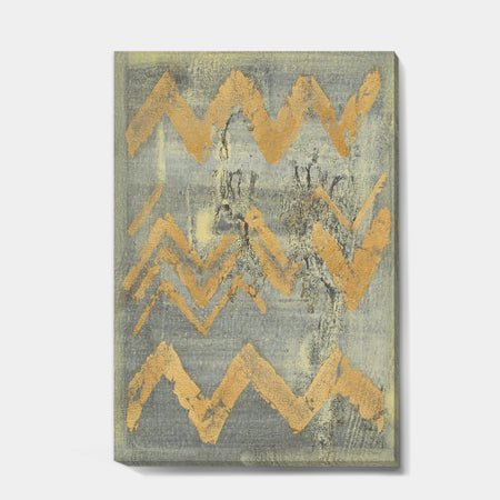 Glam Metallic Form III - Modern & Transitional Gallery-wrapped Canvas