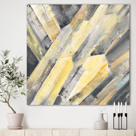 Geometric Beige Glacier - Modern Farmhouse Gallery-wrapped Canvas