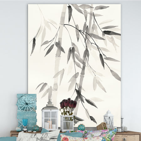 Simplist Bamboo Leaves V - Cabin & Lodge Gallery-wrapped Canvas