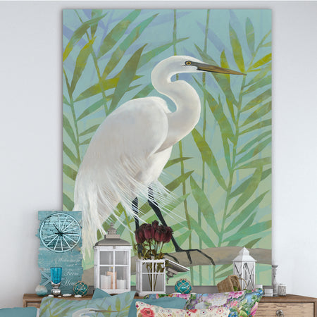 Heron by the Shore I - Modern Farmhouse Gallery-wrapped Canvas