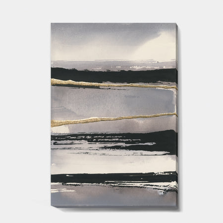 Glamorous Morning Fog III - Modern Glam Gallery-wrapped Canvas