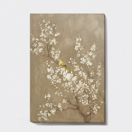 White Cherry Blossom III - Farmhouse Premium Canvas Wall Art