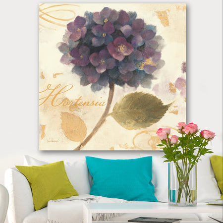 Abundant Hydrangea Flower I - Floral Cottage Gallery-wrapped Canvas