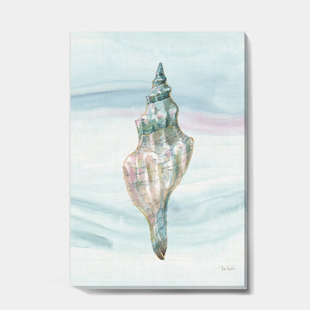 Ocean Metallic Conch - Lake House Canvas Artwork