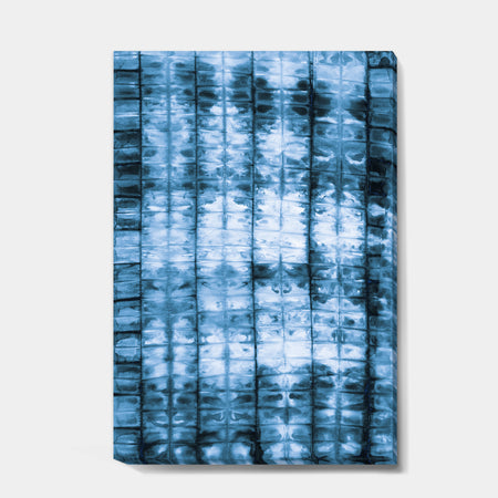 Indigo watercolor geometrical IV - Premium Canvas Wall Art