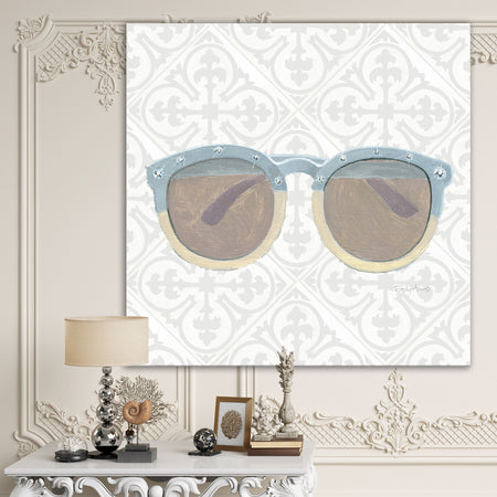 Glam cosmetics Blue Sun Glasses - Posh & Luxe Premium Canvas Wall Art