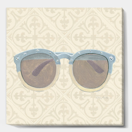 Glam cosmetics Blue Sun Glasses - Posh & Luxe Canvas Artwork