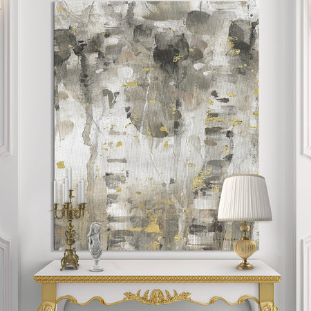 The Modern Grey Forest I - Farmhouse Gallery-wrapped Canvas