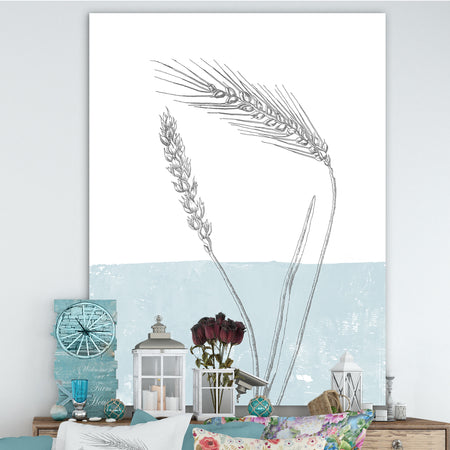Simple Natural Element - Wheat I - Cottage Gallery-wrapped Canvas