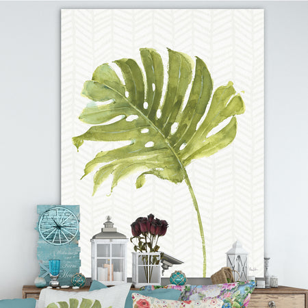 Mixed Botanical Green Leaves VII - Cottage Gallery-wrapped Canvas