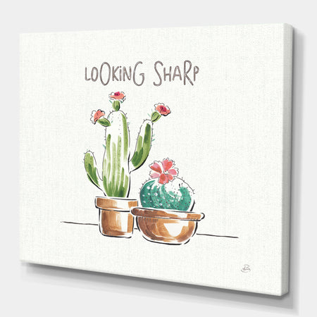 Desert Botanical Bloom I - Cabin & Lodge Canvas Art