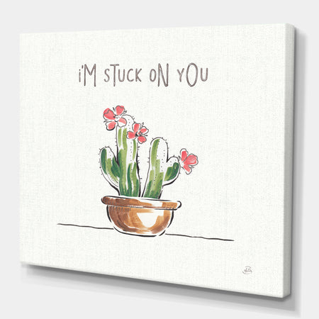 Desert Botanical Bloom II - Cabin & Lodge Premium Canvas Wall Art