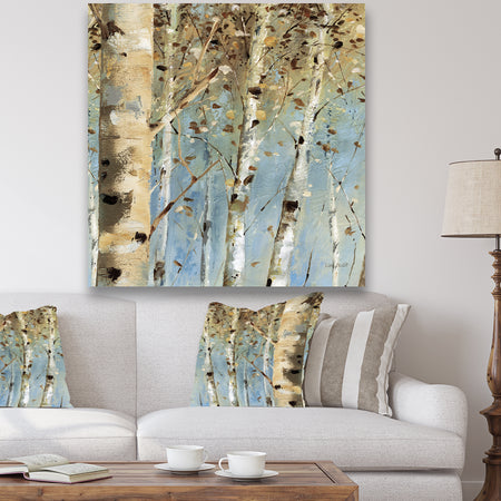 White Birch Forest I - Modern Farmhouse Canvas Art