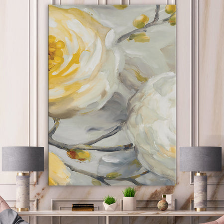 Sunshine Yellow Flower II - Floral Canvas Art