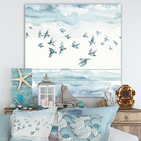 Indigold Bird Cottage Family VII - Animals Premium Canvas Wall Art